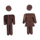 thumbnail image 3 of 2 piezas de señalización para baño de hombres y mujeres, señal de puerta con indicador de género, bonito baño. 13 cm y 127 cm, 3 of 9