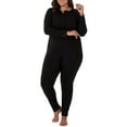 thumbnail image 3 of Fruit of the Loom Women's & Women's Plus Waffle Thermal Union Suit Pajama, 3 of 5