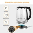 thumbnail image 3 of Electric Kettle, 1.7L Glass Water Boiler Tea Kettle with LED Indicator Light, Auto Shut-Off & Boil-Dry Protection,1500W, 3 of 7