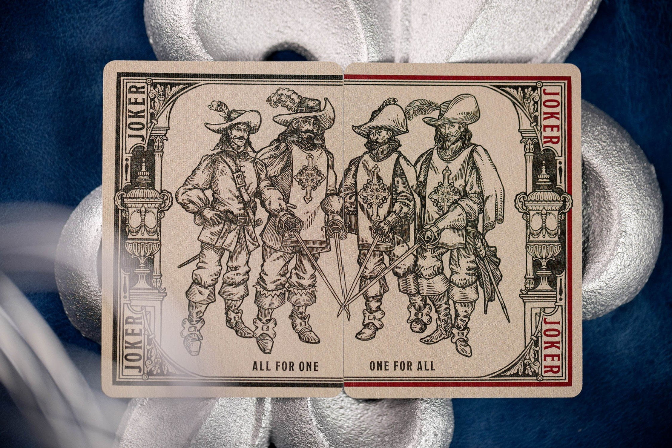 Kings Wild Project 3 Musketeers Premium Playing Cards - Limited Edition, Poker Size Custom Index
