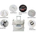 thumbnail image 4 of Pequeña bolsa de gimnasio para mujer, lindas bolsas de deporte de viaje con compartimento para zapatos y bolsillo húmedo, bolsa de llevar para el fin de semana, bolsa de gimnasio para entrenamiento de, 4 of 4
