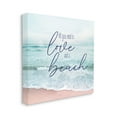 thumbnail image 3 of Love & A Beach Nautical Phrase Coastal Graphic Art Gallery Wrapped Canvas Print Wall Art, 3 of 7