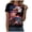 Purple, variant on Men Women Bald Eagle Patriotic T-Shirt (Grey, L)