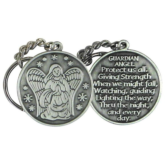 Guardian Angel Key Chain Protect Us All Keychain Key Holder