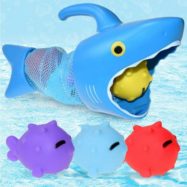 Bath Toys Colorful Safe Interesting Bathtub Toy Shark Fish Playing In The Water Baby Toys Three