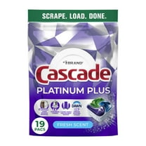 Cascade Platinum ActionPacs Dishwasher Detergent Pods - Fresh - 19 ct- Pack of 2