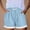 Sky Blue, variant on Only Moment Shorts for Women Amboo Hemp Soft High Waist Shorts for Home,Summer with Pockets, Travel and Beach Vacation Wowomen Shorts Purple,S