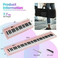thumbnail image 4 of Kadyn Piano,Keyboard Piano,88 Key Foldable Electric Keyboard Piano with Wireless MIDI and Dual Speakers-Pink, 4 of 9