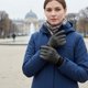 thumbnail image 5 of Guantes Calientes de Invierno | Guantes térmicos impermeables de poliéster para hombres y mujeres | Prendas de manos ligeras plegables de invierno con almohadillas reforzadas | Negro Gris Azul, 5 of 6