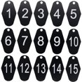 thumbnail image 1 of StayMax ABS Motel Hotel Room Number Tag (1-25, Black), 1 of 5