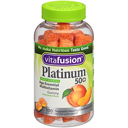 Platinum Gummy multivitamines, 100 comte, bateau des Etats-Unis, Marque Vitafusion
