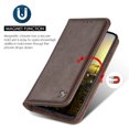 thumbnail image 4 of Dream Wireless LPFIP61-GENT-BR The Luxury Gentleman Magnetic Flip Leather Wallet Case for iPhone XR - Brown, 4 of 8