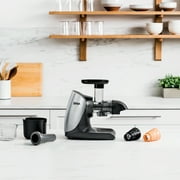 Ninja Cold Press Juicer Pro, Slow Juicer 150W, Total Pulp Control, Quiet Motor, JC100 Cloud Silver