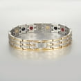 thumbnail image 3 of (STB-0476SG) Magnetic Bracelet for Men 21.5CM(8.46''), Solid Stainless Steel Bracelets, Width：0.47'', 3 of 4