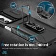 thumbnail image 4 of For Samsung Galaxy A16 5G Case Camshield Kickstand TPU+PC Anti-Slip Phone Cover - Black, 4 of 5