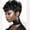 Black, variant on Short curly wig with bangs natural fluffy heat-resistant synthetic fiber hairstyle