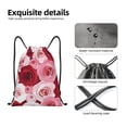 thumbnail image 4 of Gaeub Rose Drawstring Backpack Bag Sport Gym Sackpack Heavy Duty String Backpack for Men Women-Medium, 4 of 6