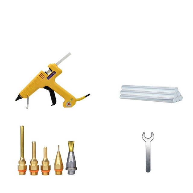 Professional 250W Hot Melt Glue Gun Adjustable Temperature High Power Silicone Gun Set Using 11MM Glue Stick 2.0MM Copper Nozzle ,Fireproof