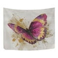 thumbnail image 3 of Wobogo Burgundy Butterfly Tapestry 90x60in Home Living Room Bedroom Wall Hanging Ornaments, 3 of 10