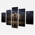 thumbnail image 2 of Elephants Arrosant dans la Rivière - Art Mural sur Toile, 2 of 3