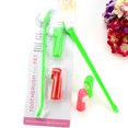 thumbnail image 1 of 3Pcs/set Double Head Pet Hand Toothbrush Pet Teeth Wave stripes pillowcase; Geometric Care Cleaning Brush Grooming Tools Set Random Color, 1 of 9