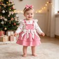 thumbnail image 4 of CAUYDY Newborn Coming Home Outfit Girl 0 3 6 9 12 18 Months Baby Long Sleeved Romper 3PCS Infant Fall Winter Clothes Set Cute Ropa Bebe Pink Sizes 6-9 Months, 4 of 9