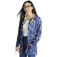 thumbnail image 4 of Cherokee Prints Scrubs Jacket For Women Snap Front Print Warm-up CK321, 4 of 5