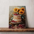 thumbnail image 5 of Sunflower Flower Canvas Wall Art 8x12 inches - Rustic Botanical Sunflower Flower Wall Art Canvas Watercolor Painting for Bedroom, 5 of 5