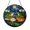 Acrylic 3.5 Inch, variant on Frog Under Starry Sky Stained Glass Window Decor, Night Nature Scene Hanging Art Panel, Unique Wildlife Gift Idea