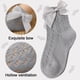 thumbnail image 3 of Calcetines para bebés y niñas, calcetines de vestir transpirables de malla con lazo para niños pequeños, calcetines de uniforme para niños, color sólido, 4 pares, 3 of 7