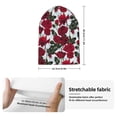 thumbnail image 2 of Lsque Rose Flowers Pattern Knitted Beanie, Unisex Winter Hat, Knit Hat Winter Beanies Thick Fisherman Beanies Cuffed Plain Skull Caps, 2 of 6