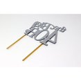 thumbnail image 3 of The Big 4OH! Cake Topper, 1Pc, 40Th Birthday, 40Th Anniversary (Silver & Black), 3 of 8