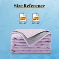 thumbnail image 2 of Sonive 60" x 80" Cooling Blanket for Hot Sleepers, Dual-Sided Cool Summer Blanket Lightweight Portable for Gym, Travel, Picnic, Camping (Twin, Light Purple Grey), 2 of 7