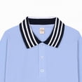 thumbnail image 4 of NIEWTR Boys Athletic Pullover Polo Shirt Long Sleeve Lightweight Fabric for Hiking Running and Jogging Activities（A-Pink,14-15 Years), 4 of 5
