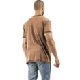 thumbnail image 2 of Men Short Sleeve T-Shirt Casual Solid Color Henley Tops, 2 of 3