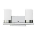 thumbnail image 4 of Whitfield Lighting - Harvey - Two Light Bath Vanity   Satin Steel Finish with, 4 of 4