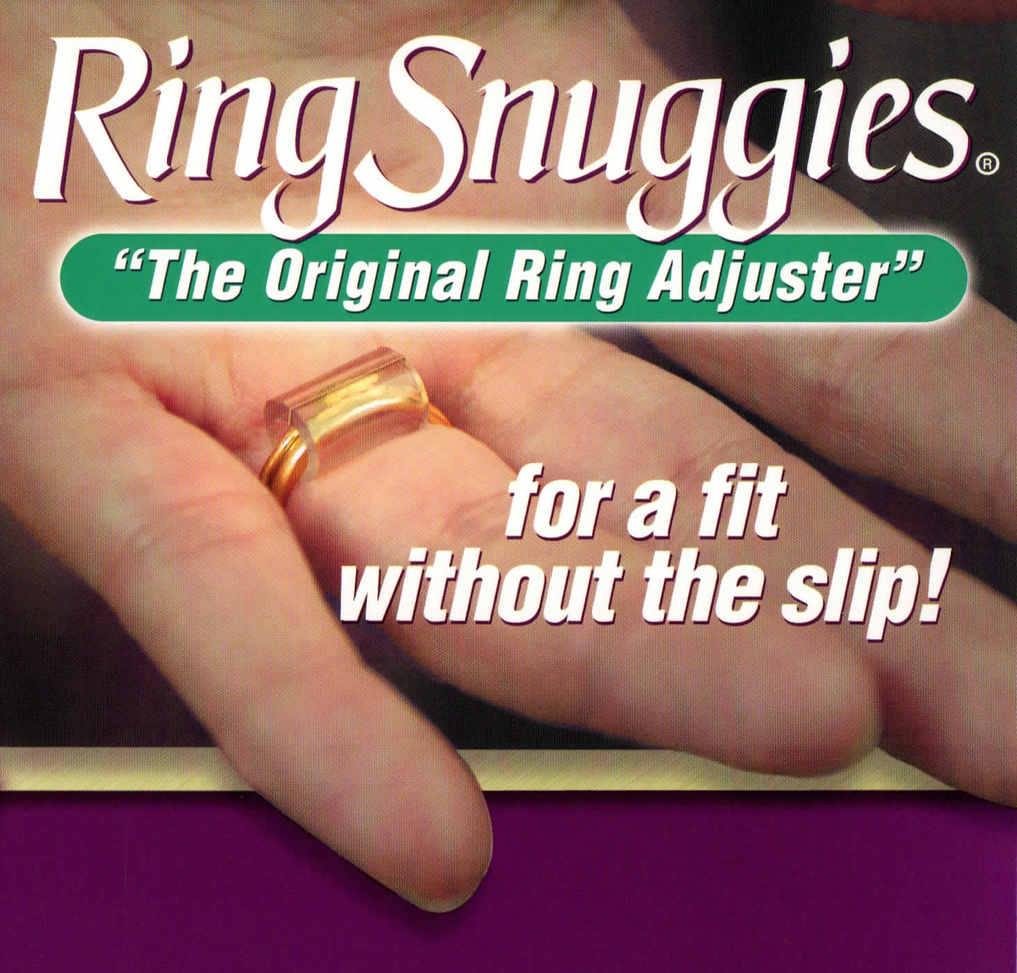 Ring Snuggies "The Original Ring Adjuster" - Clear Plastic, 8-Piece