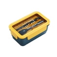 thumbnail image 1 of Toystoory Fiambrera con forma rectangular, horno microondas, resistente al calor, mantenimiento fresco con cuchara, palillos, vajilla sellada para el hogar Cocina y Comedor Armada Toystoory HA070048-01, 1 of 6