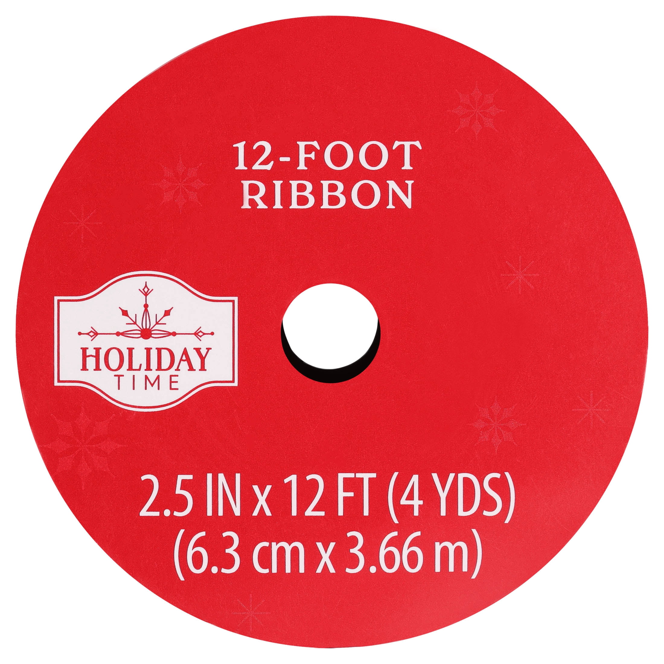 White and Gold Wavy Stripe Christmas Ribbon, 2.5" x 12', by Holiday Time