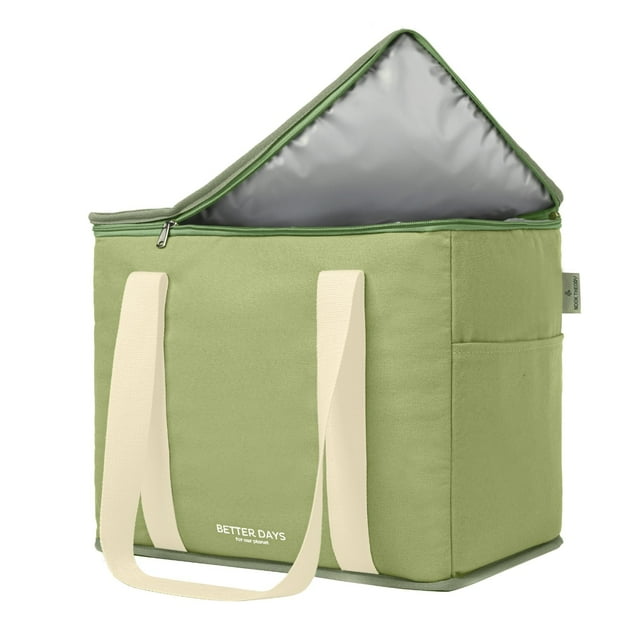 Bolsa Reutilizable Aislante para Compras Nook Theory Better Days Sage