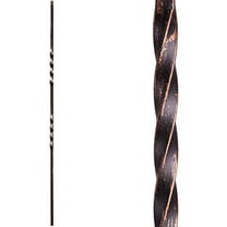 Oil Rubbed Bronze 16.1.2-T Double Twist Hollow Iron Baluster for Staircase Remodel, Box of 5