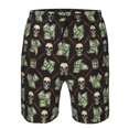 thumbnail image 3 of Disketp Men's Swim Trunks Hawaiian Breathable Surf Beach Swimsuits Mesh Lining Beach Shorts with Pockets-Skulls Gold Chains Dollar, 3 of 7