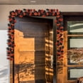 thumbnail image 2 of Fiudx Adorno de Pared de Halloween, Diseño de Hoja de Arce Negra, Filigrana Duradera y Madera, Exquisita Guirnalda de Calabaza y Bayas, Decoración Versátil para Fiestas En Casa, Tamaño de 180 Cm., 2 of 2