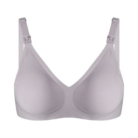 Everyday Bras for Women Full-Coverage Bra Feature V-Neck Demi & Balconette Bra Style W-512 Hook and Eye Closure Training Bras Coffee XXL