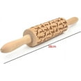 thumbnail image 4 of Zhuge Cats Rolling Pin, Wooden Laser Engraved Rolling Pin with Cats Pattern, Embossed Hardwood Cats Design Rolling Pin, Perfect for Baking, Cooking and Playing with Kids 38cm, 4 of 5
