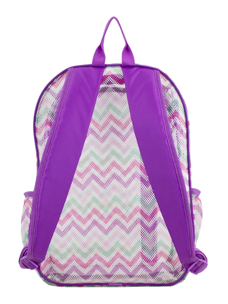 Eastsport Sport Mesh Backpack Purple, Large Main Compartment