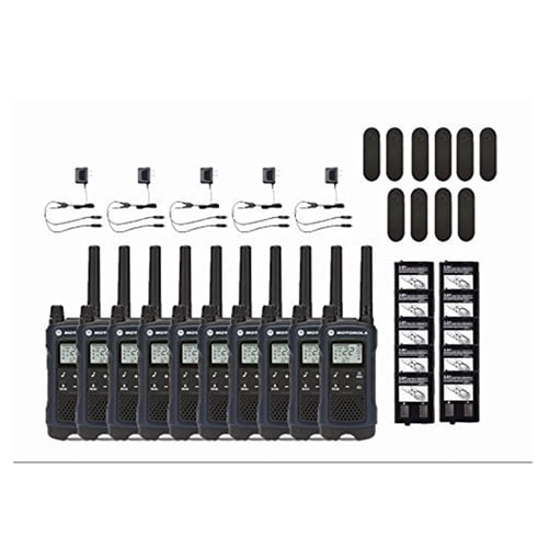Radio Bidireccional Motorola Talkabout T460 Walkie Talkies NOAA 22 Canales Pack de 10