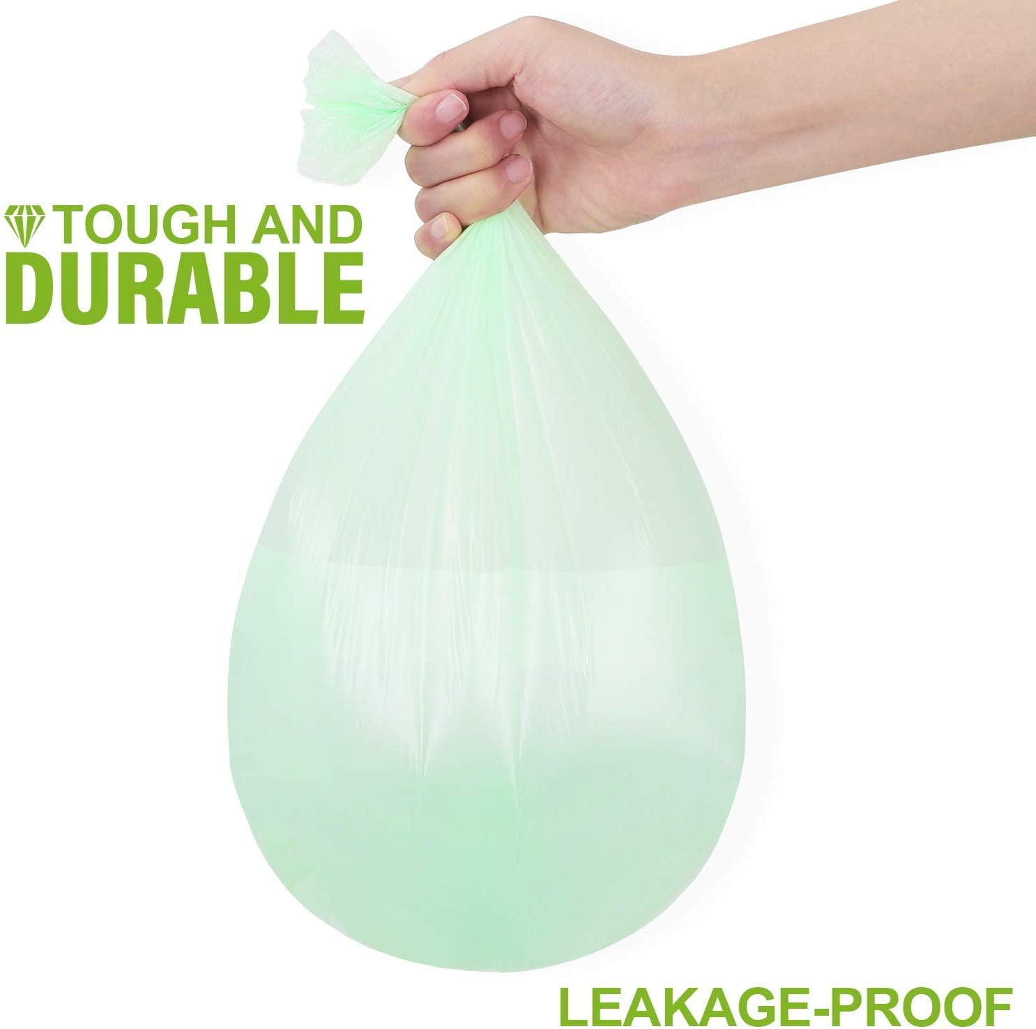 1.2 Gallon Small Plastic Trash Bags 4.5 Liters Clear Wastebasket Liners Garbage Bags for Bathroom 150 Counts