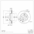 thumbnail image 2 of Front Dynamic Friction Company Disc Brake Rotor 600-59036 (1) For 2012-2015 Honda Civic, 2013-2015 Acura ILX, 2 of 2