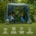 thumbnail image 2 of Open Box CLAM Quick Set Traveler Portable Camping Gazebo Canopy Shelter, Green, 2 of 11